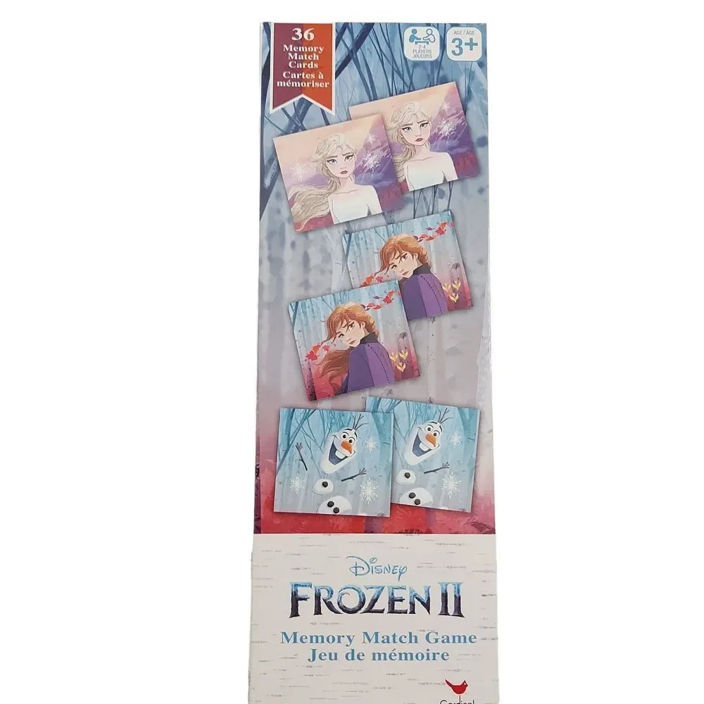 Disney Frozen II 48 pc Puzzle Memory Match Cards Game Set Of 2